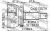 FEBEST 1210-SFCLA52 Joint, drive shaft